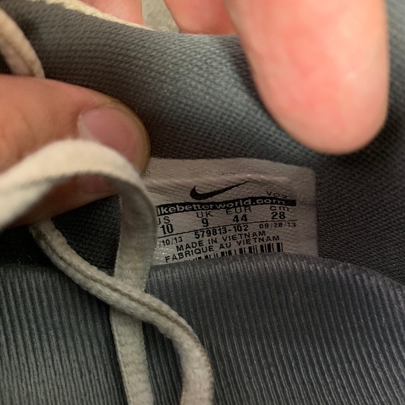 ~Used W/O Box! Nike Trainer 5.0 Finger Trap Grey Reflective Sneakers Size 10 - Picture 6 of 6